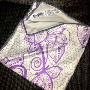Limited Edition Floral Window Cloth, Amethyst